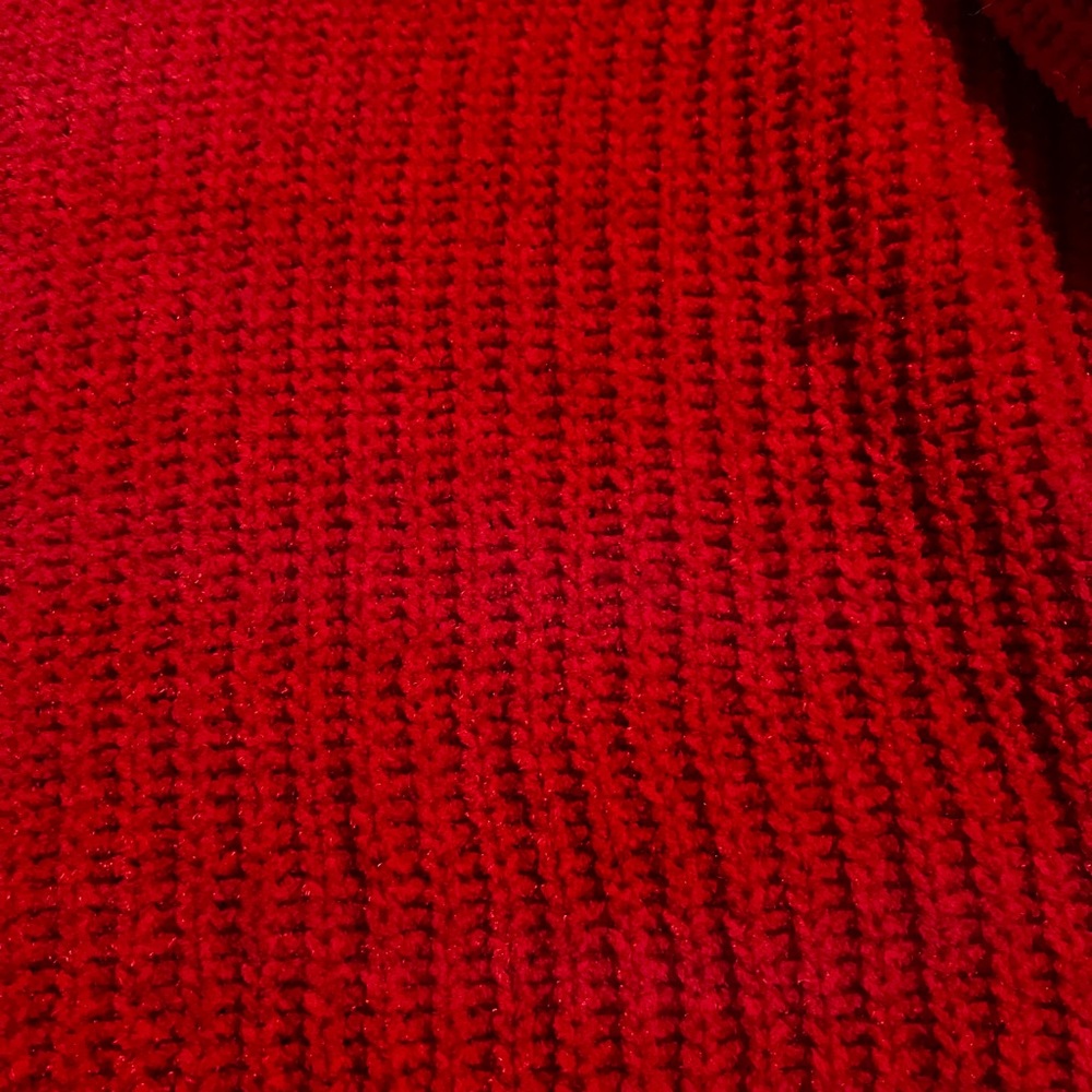 Express Red Sweater in Large - Picture 4 of 5